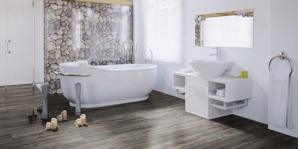 Bodenbelag im Badezimmer