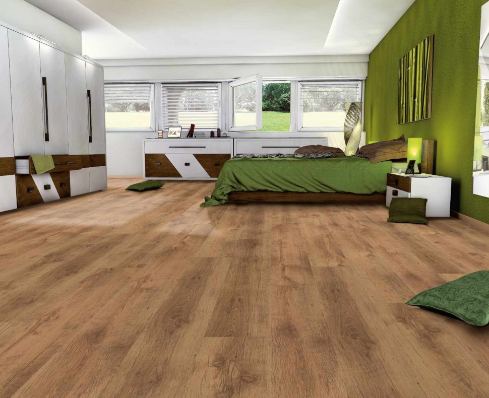 Laminatboden im Schlafzimmer