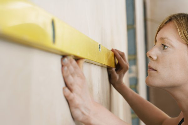 Aufmaß an der Wand